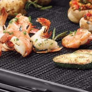 Barbecue Non-Stick Wire Mesh Grilling Mat Reusable Cooking Grilling Mat For Outdoor Activities