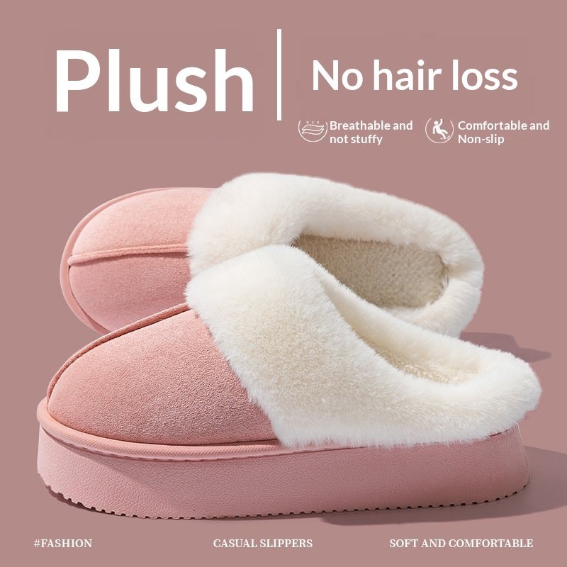 Indoor Warm Anti-slip Thick Sole Deodorant Couple Cotton Slippers - Image 8
