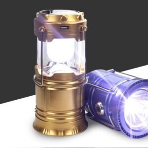 Outdoor Camping Light Solar Rechargeable LED Emergency Light Colorful With Fan