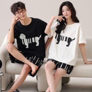 Outdoor Wear Loose Short-sleeved Shorts Couple Pajamas