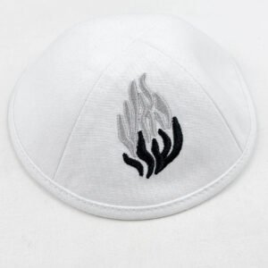 Dome Small Hat Kippah Kippot Cotton Twill Flame Kipa Small Hat