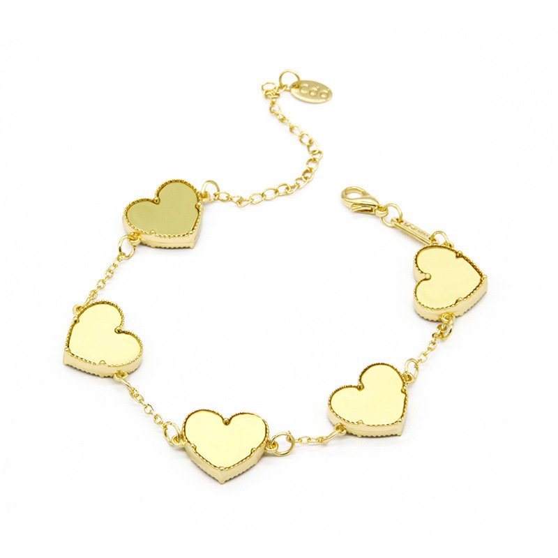 Double Sided Butterfly Heart Bracelet Fashion Bracelet - Image 6