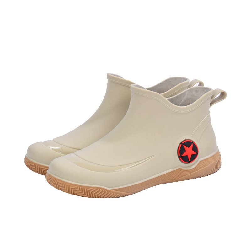 Stylish short-top men's rain boots, low-cut, non-slip and waterproof. - Image 8