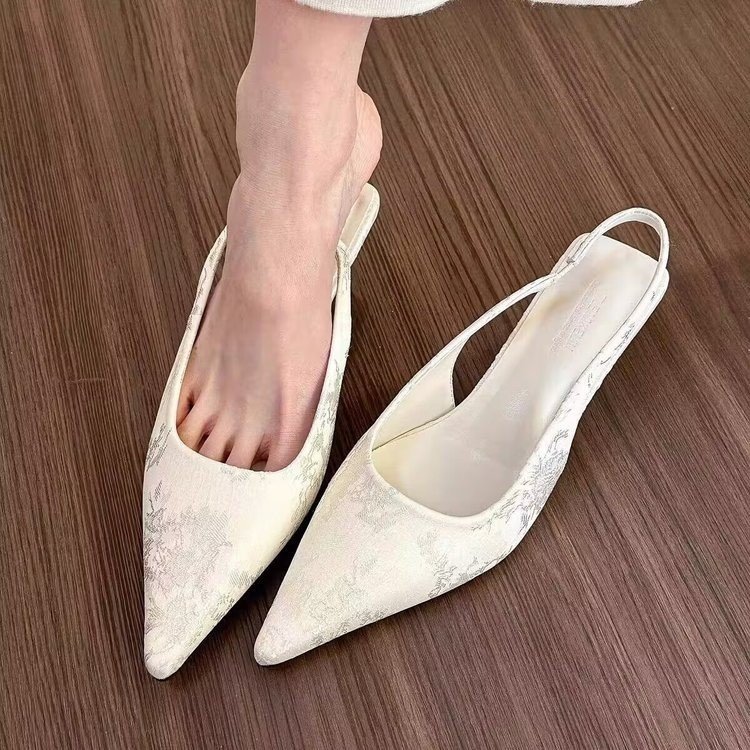 White Suede High Heels Women's Elegant Fashion Stiletto - Image 6