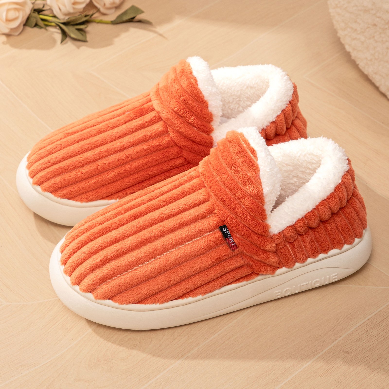Cotton Shoes Winter Women's Home Slippers Cotton - Image 7