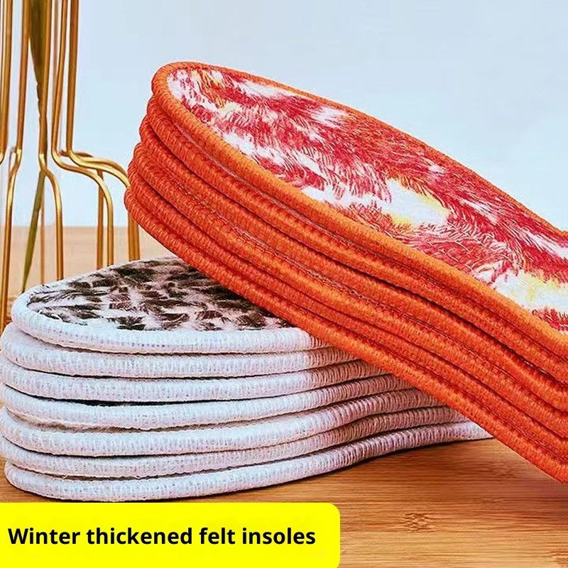 Integrated Soft Felt Thermal Insole Winter Thickened Velvet Padded - Image 6