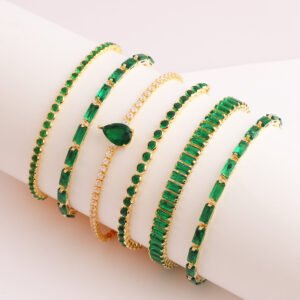 Green Zircon Jewelry Pull Bracelet Female