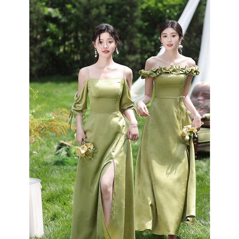 Green National Style Element Bridesmaid Dress - Image 5