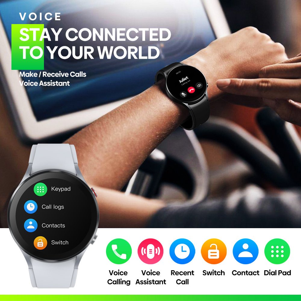Bluetooth Call Thermometer Blood Oxygen Heart Rate Customized Multi Dial Smart Watch - Image 3
