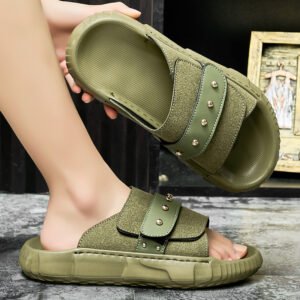 Men's New Velcro Slip-on Sandals Plus Size
