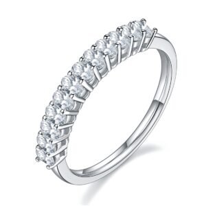 Light And Shadow Bloom - A Wedding Ring Set With Top-quality Moissanite S925 Silver And Platinum-plated Diamond Can Be Inspected With A Diamond Pen