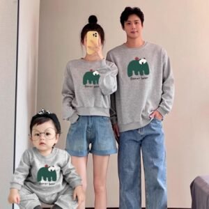 High Quality Family Friendly Autumn Sweatshirts Baby Onesies For Three