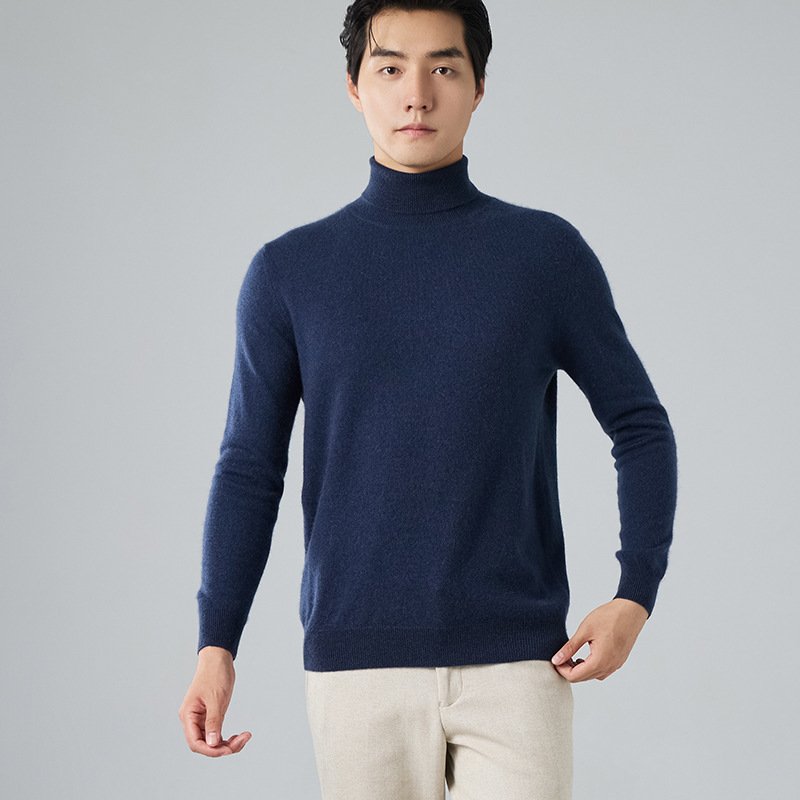 Men's Casual Knitted Base Layer Warm Loose Sweater - Image 9