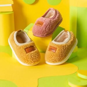 New Children's Cotton Toddler Shoes Soft Bottom Non-slip Plus Velvet