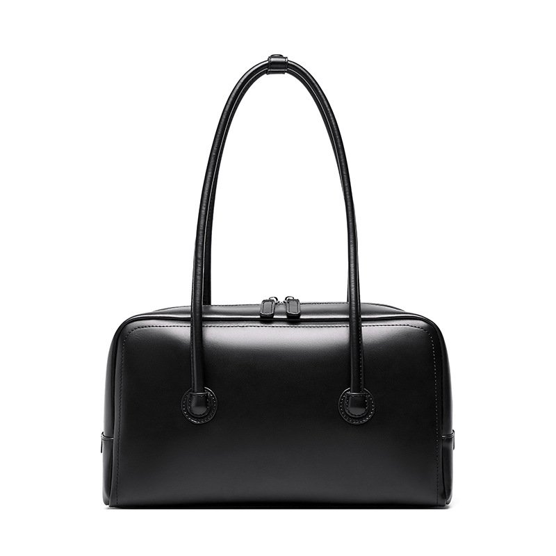 Genuine Leather Boston Women's Portable Shoulder Bag - Image 7