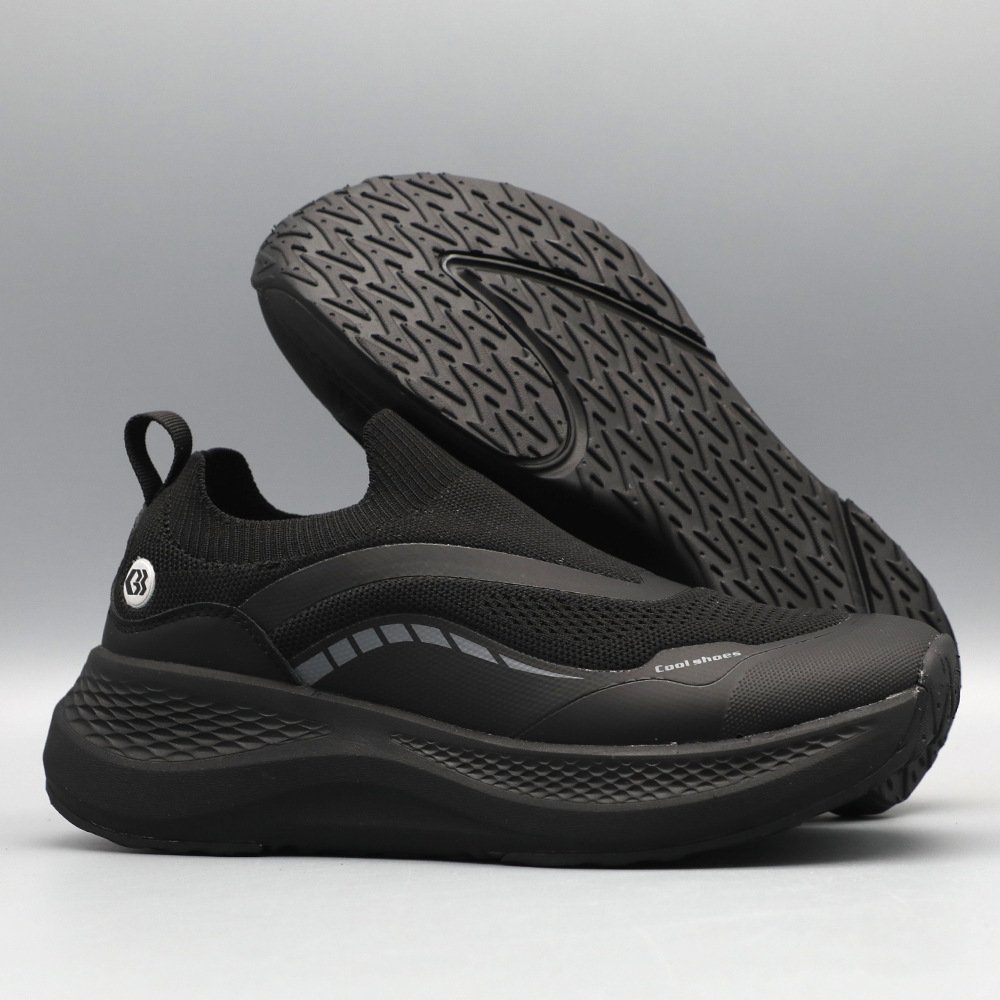 Men's Outdoor Soft-soled Running Shoes Mesh Breathable Shock Absorption Lightweight Platform - Image 3