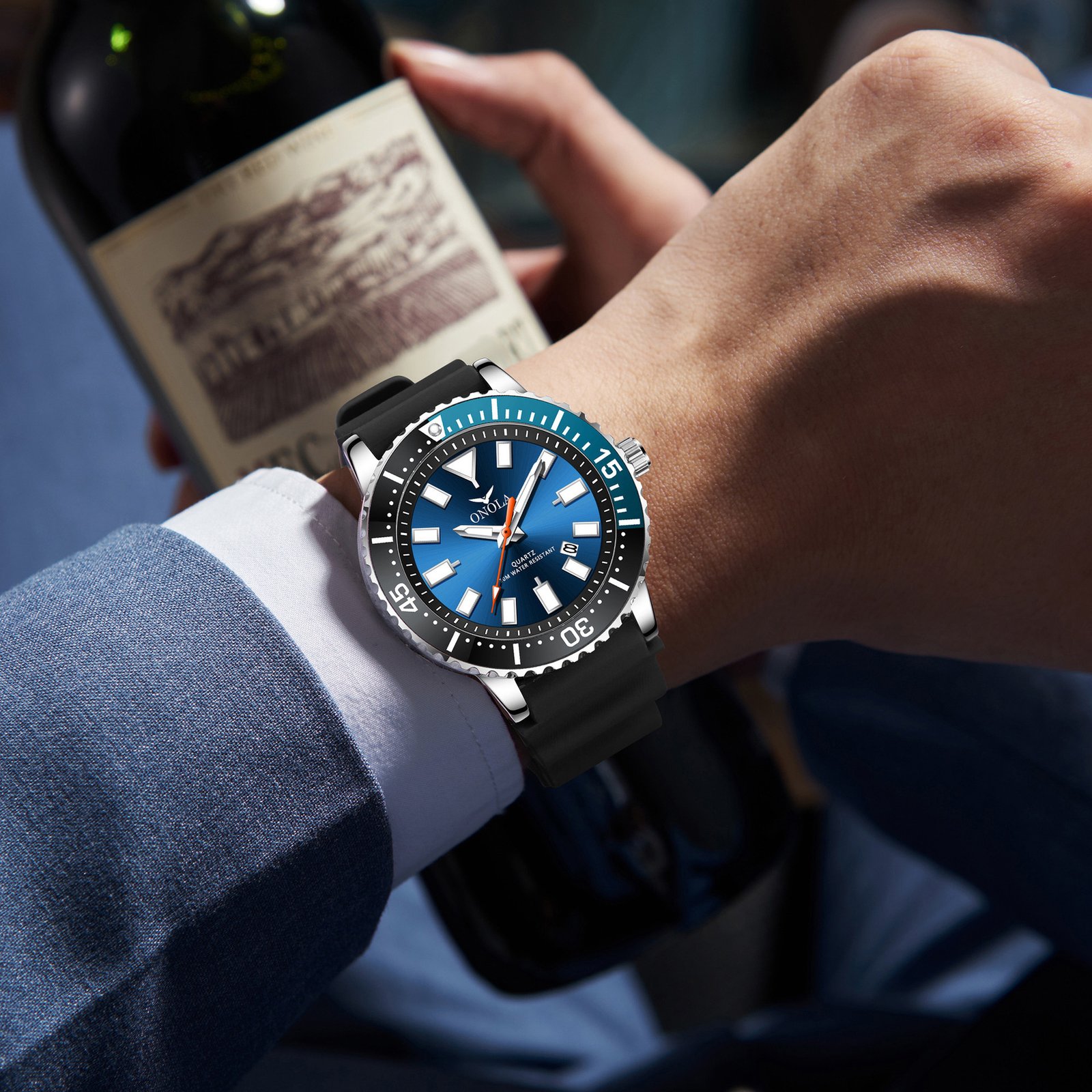 Business Casual Men's Watch Waterproof Tape Quartz Watch - Image 3