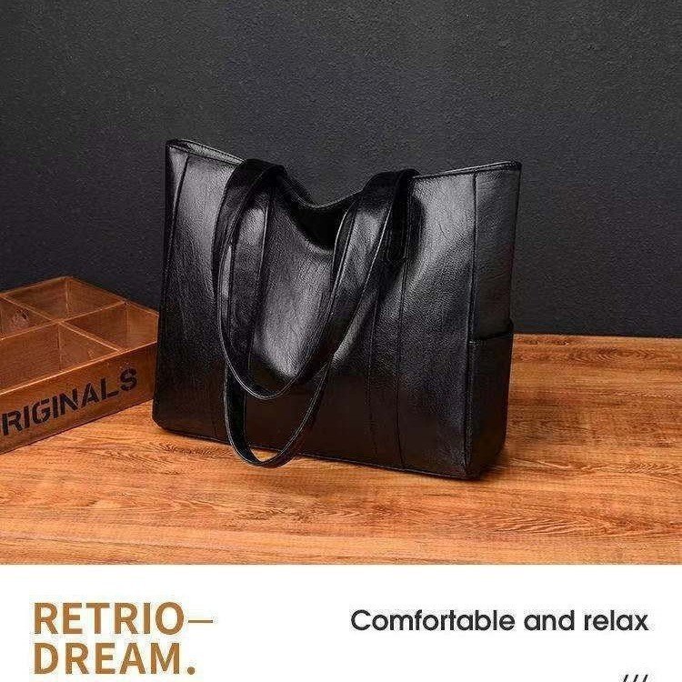 Simple And Versatile Handbag Large Capacity Shoulder Tote Bag - Image 2