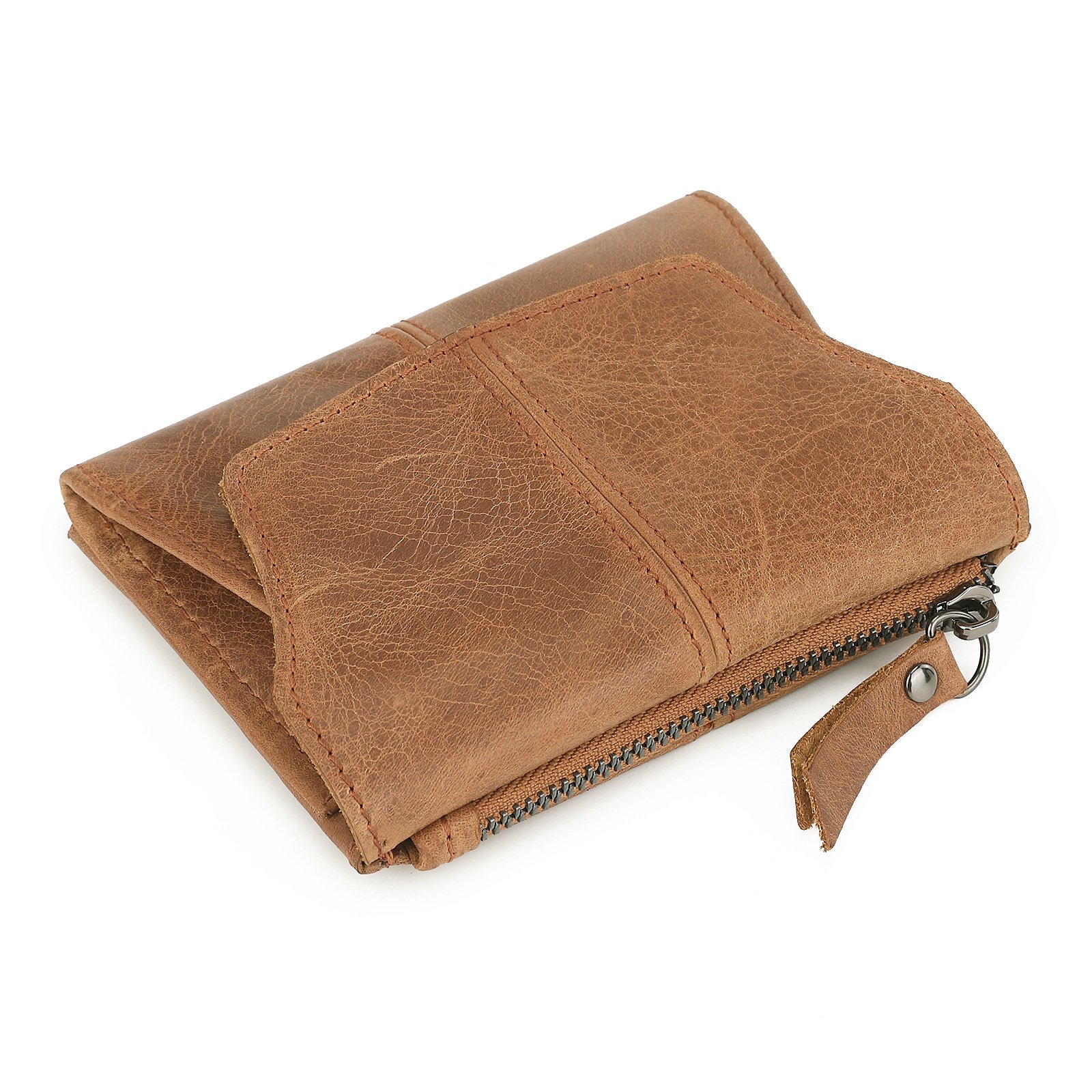 Multifunctional Head Layer Cowhide Coin Purse - Image 2