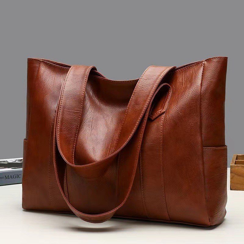 Simple And Versatile Handbag Large Capacity Shoulder Tote Bag - Image 7