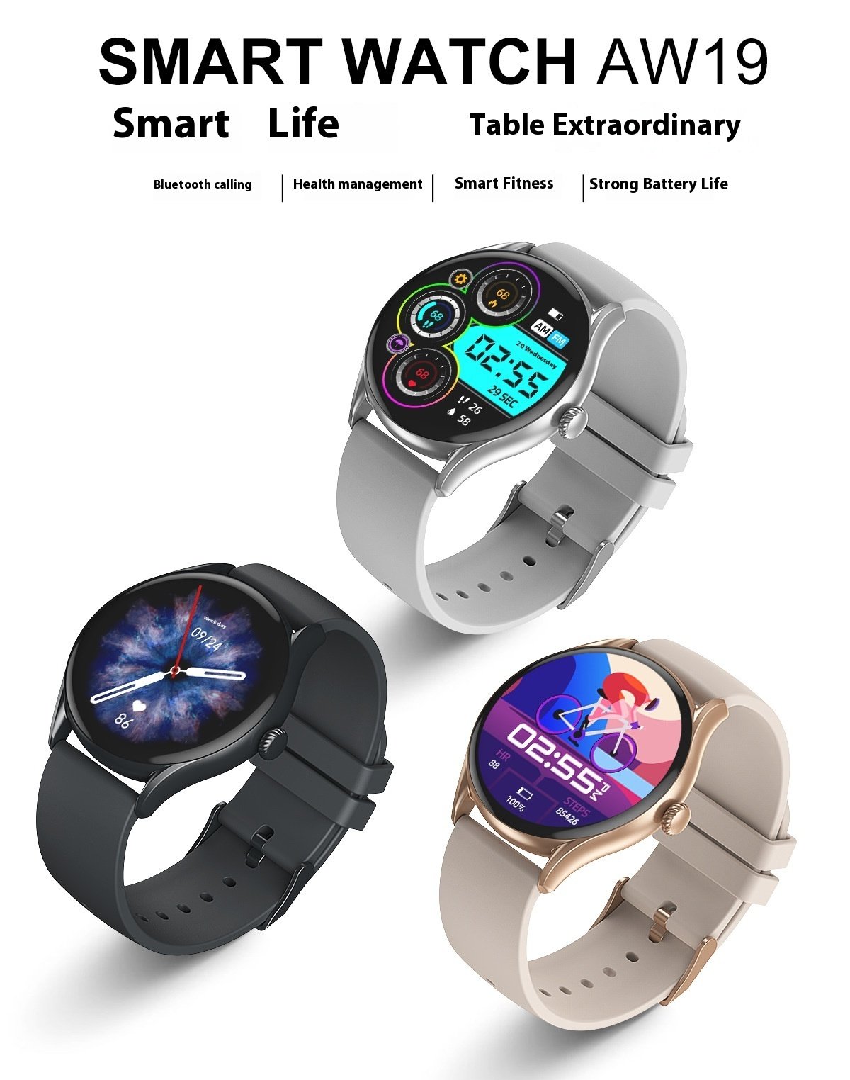 Portable Home Smart Multi-function Sports Watch - Image 2