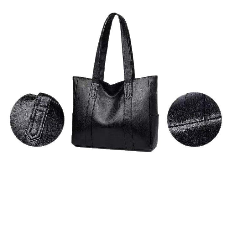 Simple And Versatile Handbag Large Capacity Shoulder Tote Bag - Image 3